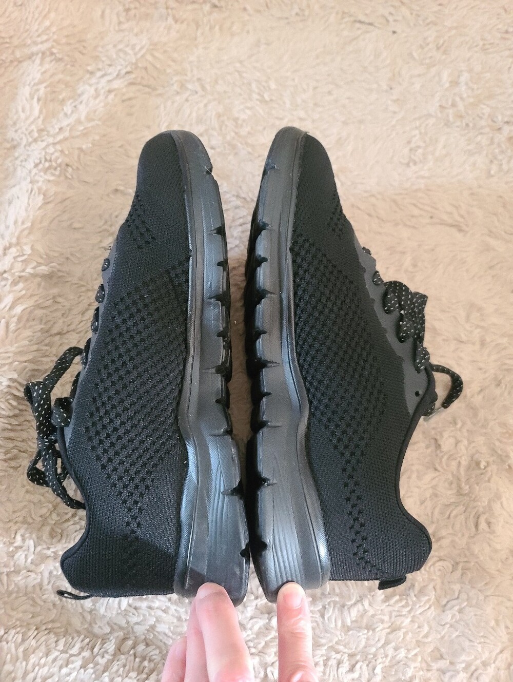 Avia Dive Black Lightweight Athletic Sneakers, Running Shoes, Size 8.5 - Picture 6 of 8
